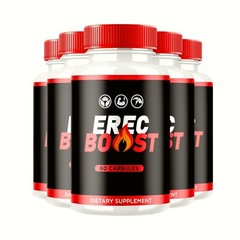 5-Pack Erecboost Capsules – Erec Boost for Overall Health & Energy -300 Capsules