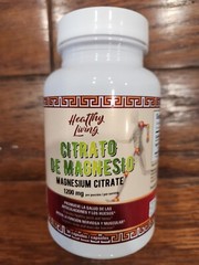 NEW HEALTHY LIVING MAGNESIUM CITRATE 1200 MG 45 CAPSULES 12/2027 NEW  & SEALED