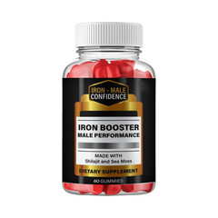 Iron Male Confidence Gummies, Iron Booster Gummies for Men – 60 Gummies