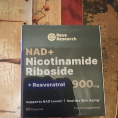 Reus Research NAD+ Nicotinamide Riboside Resveratrol 900mg 80 Capsules