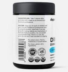 DIM (Diindolylmethane) 300mg Supplement – 120 Capsules – Gluten Free Non-GMO