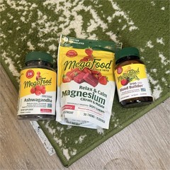 MegaFood Ashwagandha Magnesium Iron Tablets & Chews Mixed Berry Adult