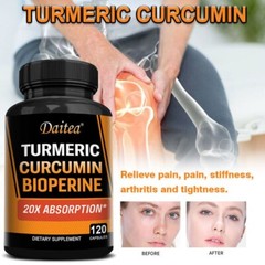 Turmeric Curcumin Highest Potency 95% 2500mg with BioPerine Black Pepper Extract