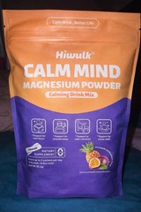 Hiwulk Calm Mind Magnesium Glycinate Powder 20ct Pineapple Passionfruit