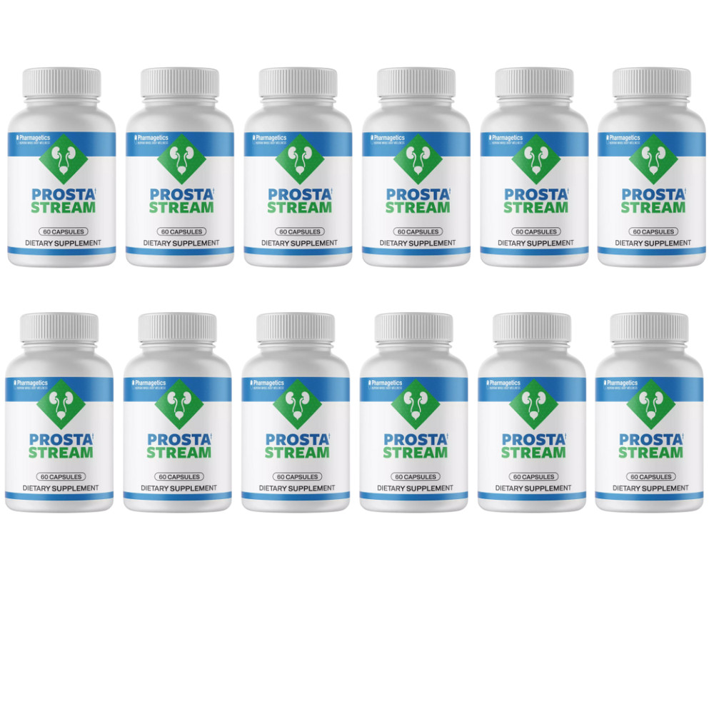 Prosta Stream Prostate Support – Reduce Frequent Urges to Urinate – 12 Bottles