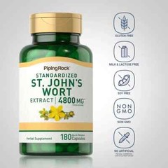 Standardized St. John&rsquo;s Wort Extract | 4800mg/serving, 90 servings | Piping Rock