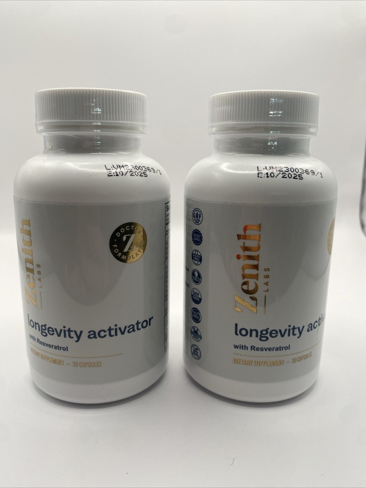 Zenith Labs Longevity Activator New/Sealed Expiration- 10/2025 (2 BOTTLES!)