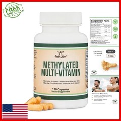 Methylated Multivitamin B Complex 120 Capsules Non-GMO Gluten Free