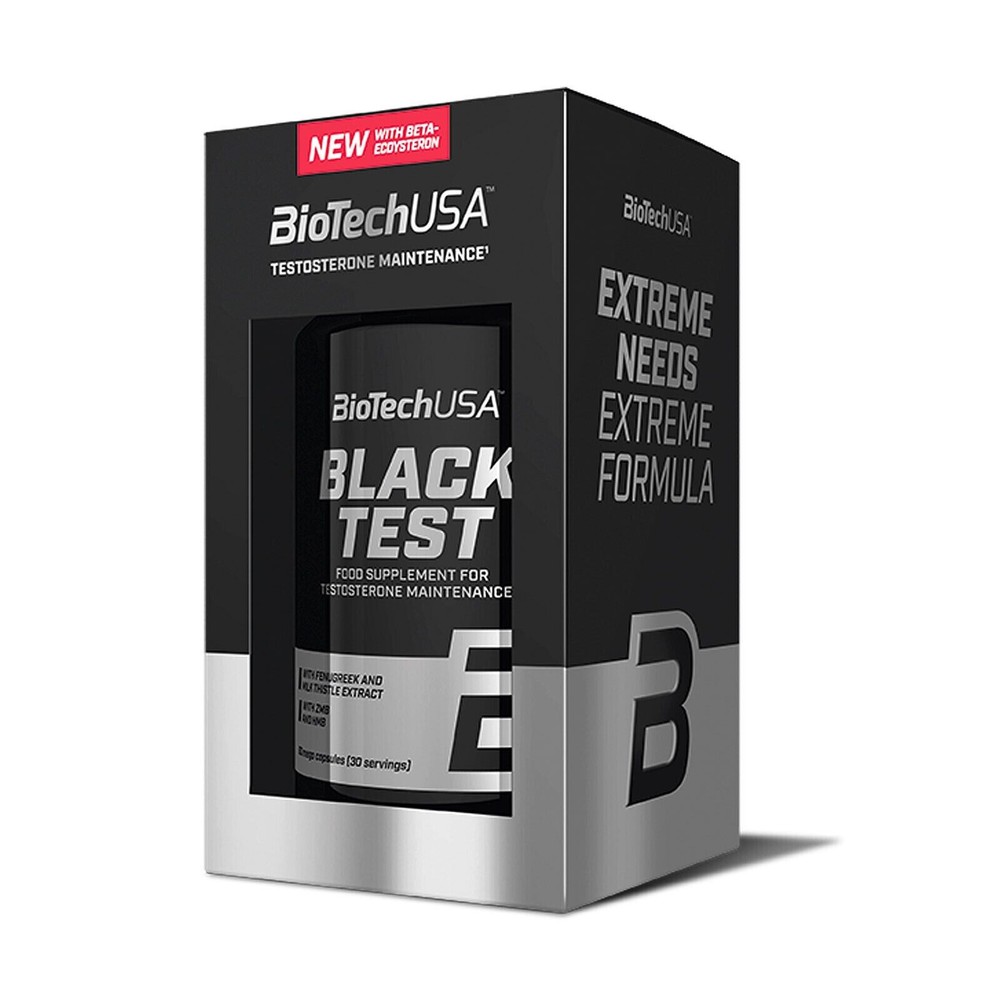 BLACK TEST BIOTECH – 90 CAPSULES -Testo-Booster Energy Libido Regeneration Gym