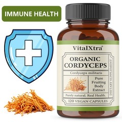 Organic Cordyceps Supplement, Boosts Immunity,Supports Digestive & Gut Health
