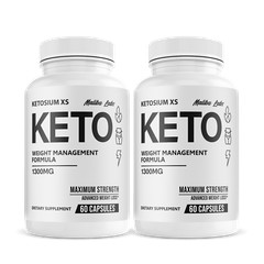 Ketosium XS, Advanced Formula, Made in The USA, (2 Bottle Pack), 60 Day Supply