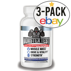 Angry Supplements MONSTER TEST Testosteron Booster Men&rsquo;s Drive Pills, 120ct 3Pk