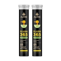Auric Flush 365 Effervescent Tablets Herbal Digestive Support