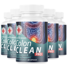 Colon Clean Pro Constipation & Bloating Support -5 Bottles 300 Capsules