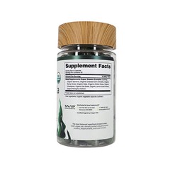 SNAP SUPPLEMENTS Spirulina + Chlorella – Alkalizing Greens Complex – 120 ct