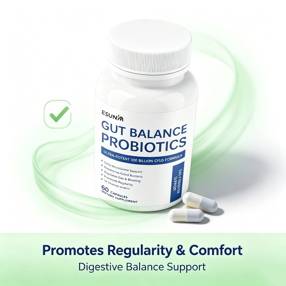 60ct Probiotic Supplement for Constipation Diarrhea Regularity Digestive