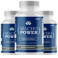 Macho Power Male Maximum Performance Advanced Formula Tablet- Three (3) Bottles