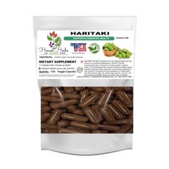 Herbal Haritaki Capsules- Fruit Powder – Veggie Cap – 500mg