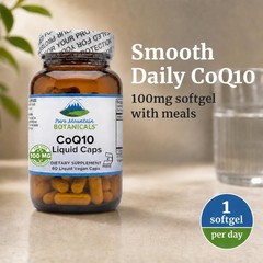 Pure Mountain Botanicals CoQ10 100mg Softgels – Coenzyme Q10 Ubiquinone – Vegan