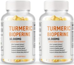 TUMERIC 95% CURCUMIN 10,000mg EXTRACT TURMERIC BLACK PEPPER ANTIOXIDANT BEST 240