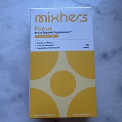 Mixhers FOCUS brain support. 15 Servings. BB:3/26. COCONUT LIME!! new