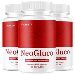 NeoGluco Blood Sugar Support Supplement Capsules Natural 3 Pack 180Ct