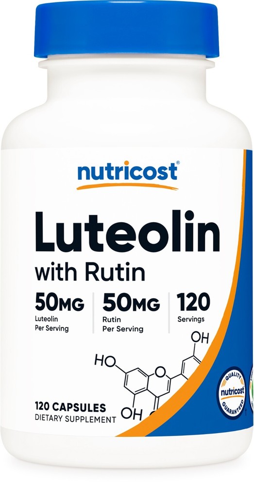 Nutricost Luteolin with Rutin Complex 100mg (50mg Luteolin, 50mg Rutin) 120 Caps