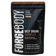 FORGEBODY Beef Organ Capsules Complex Supplement Supports Body Health & Brain