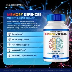 Memory Defender Brain Nervous System Supplement – 120 Capsules (2 Pack)