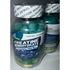 Openovomins Creatine Monohydrate Gummies Blueberry 6400mg 90 Count New