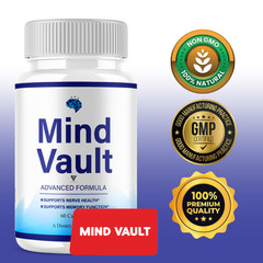 Mind Vault Memory Capsules, MindVault Advanced Nootropic (60 Capsules)