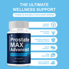 (2 Pack) Prostate Max Advanced Capsules, ProstateMax Daily Pills (120 Capsules)