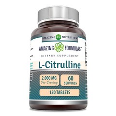 Amazing Formulas L Citrulline 2000mg Per 120 Count (Pack of 1), No Color