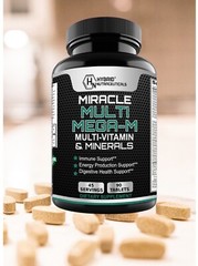 MEGA-M Multivitamin & Minerals Tablets, High Potency Daily Vitamin for Men-Women