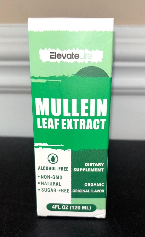 Elevate Life Mullein Leaf Extract Dietary Supplement Organic 4 Fl Oz