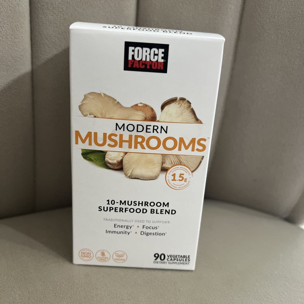 Force Factor Modern Mushrooms 10-Mushroom Superfood Blend 90 Veggie Caps