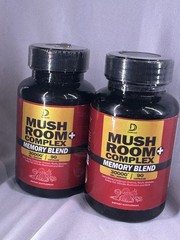 Mushroom Complex Dietary Supplement 30000 Mg, 90 Caps 2 Pack Bundle Exp 3/27