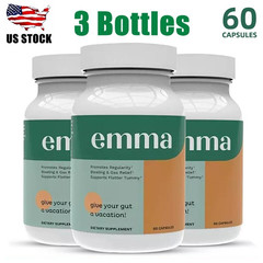 3 Pack Emma Gut Health Supplement 180 Capsules for Bloating Relief & Leaky Gut