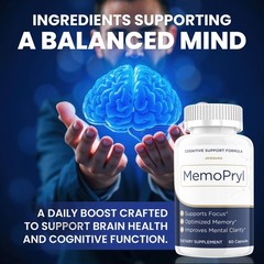 (1 Pack) MemoPryl Capsules – Advanced Formula Supplement Brain Health Support