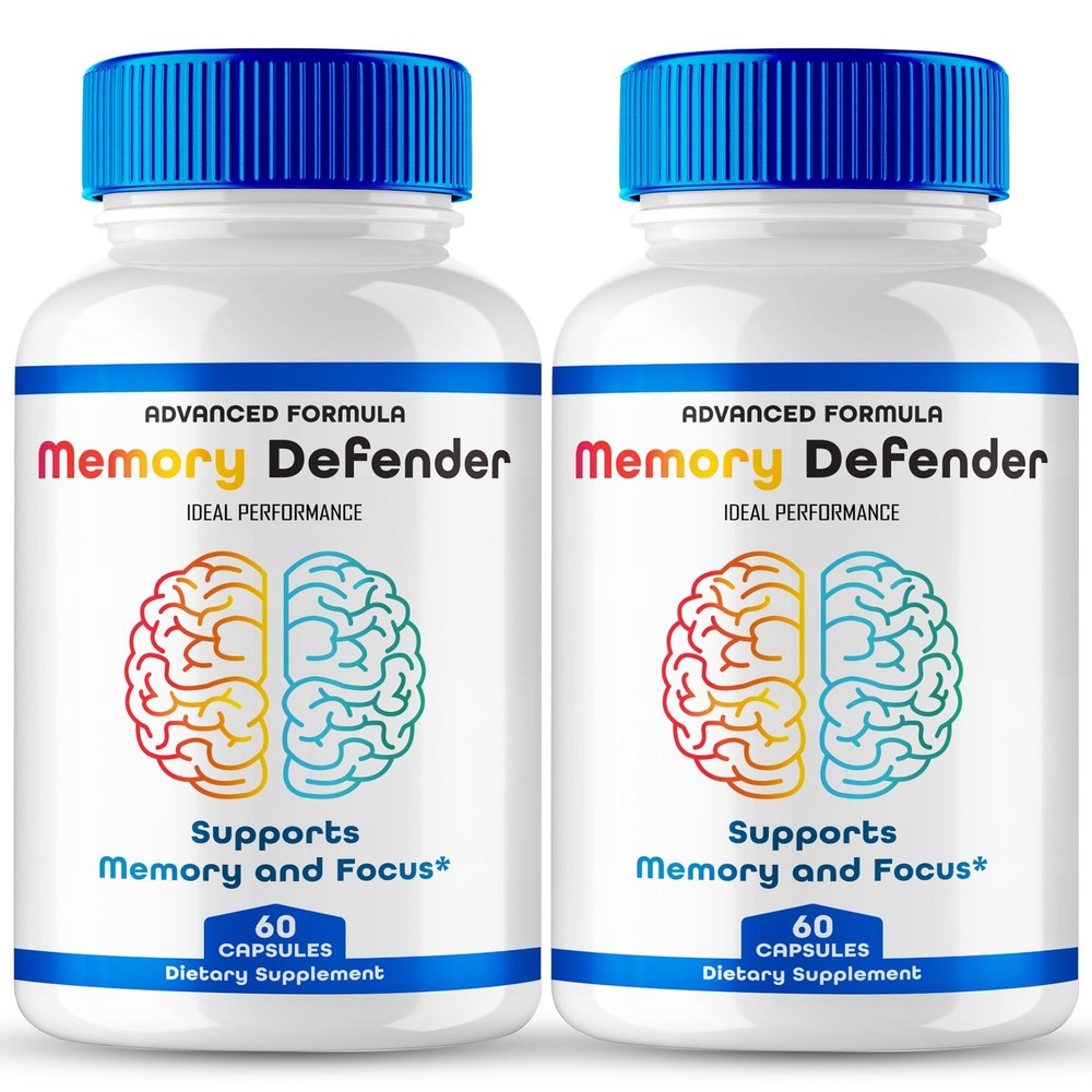 Memory Defender Brain Nervous System Supplement – 120 Capsules (2 Pack)