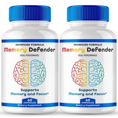 Memory Defender Brain Nervous System Supplement – 120 Capsules (2 Pack)