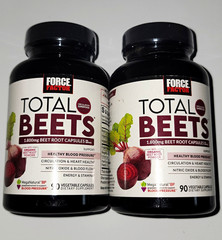 Force Factor Total Beets Beet Root Capsules 1800mg 90 Ct No Sugar Exp 04/29