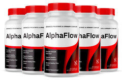 Alpha Flow Prostate Health Support Dietary Supplement 300 Capsules of AlphaFlow