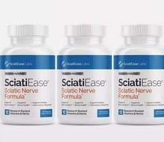 3 PACK SciatiEase Labs Sciati Ease Sciatic Nerve Formula 120 Capsules FAST SHIP*