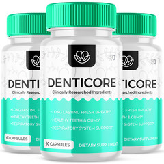 (3 Pack) Denticore Oral Probiotic, Denti Core Gum & Teeth Health (180 Capsules)