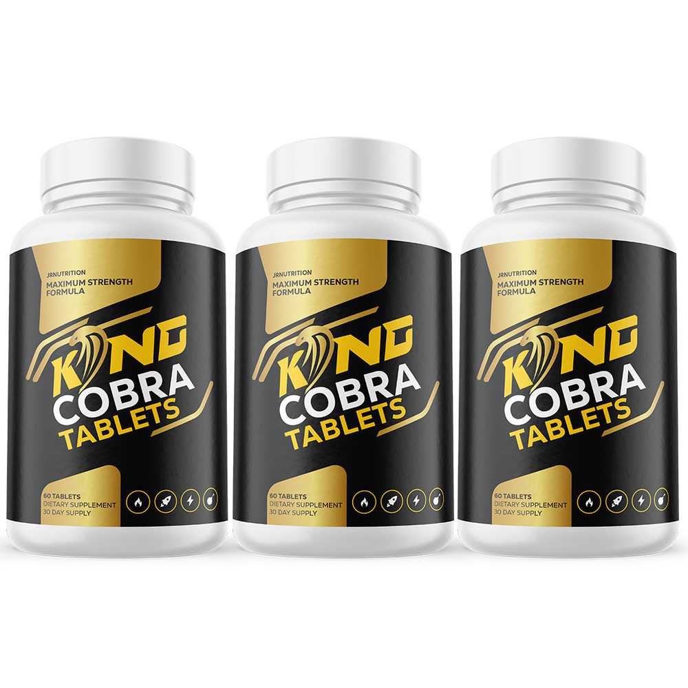 King Cobra Tablets – Support Men&rsquo;s Vitality and Daily Energy – 3 Bottles