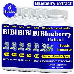 Wild Blueberry Extract Whole Fruit 360 Diet 1000 mg Capsules 10,000 mg Strength