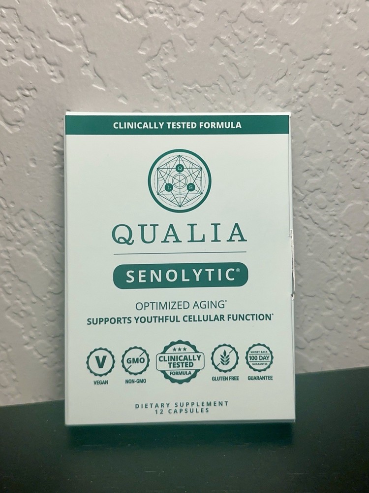 Qualia Senolytic Supplement 12 Capsules Clinically Tested Brand New SEALED
