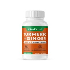 Ginger & Black Pepper Cap,1050mg Daily Joint Comfort & Mobility Support,30~120CT