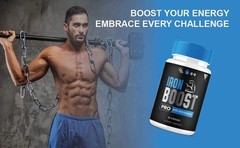 Iron Boost Pro High Performance Supplement, IronBoost ( 60 Capsules ) USA